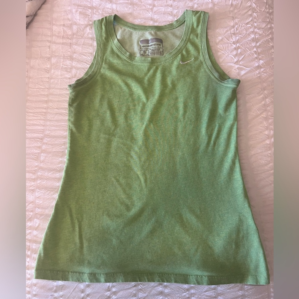 Nike tank top lime green